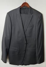 Image of #382 Hugo Boss Huge6/Genius5 Solid Gray Suit Size 42 L RETAIL $895