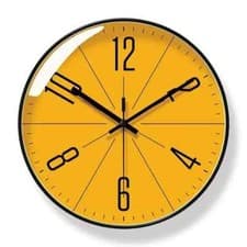 Image of Round Wall Clock Modern Design Minimalist Home Decoration Silent Quartz UK