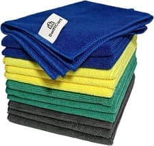 Image of Microfibre Cloth | Size 32x32cm | Pack of 12 | Lint Free, Thick, Super Absorbant