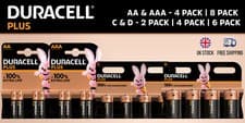 Image of Duracell Plus Power AA AAA D Size C Size Batteries Long Lasting Alkaline Battery