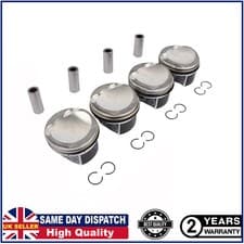 Image of 4x Piston Kit 21mm For Audi VW A3 A4 Passat Skoda 1.8 TSI BYT BZB CDAA CABB CDHB
