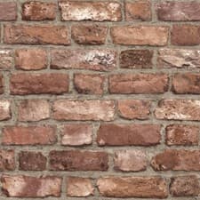 Image of 3D Red Brick Wallpaper HeavyWeight Smooth Realistic Rustic Stone Effect