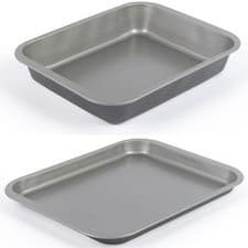 Image of Salter Essentials 35cm Baking Tray & 36cm Roaster Durable Non-Stick PFOA-Free