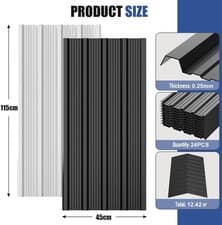 Image of Corrugated Sheets Profile Galvanized Metal Roofing Panels Carport without Screw