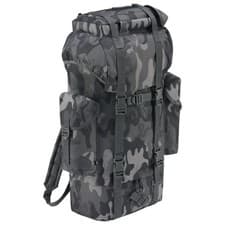 Image of Brandit Combat Rucksack Backpack Military Hunting 65L Airsoft Tactical Grey Camo