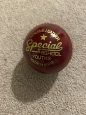 Image of Genuine Leather Readers Specials School Youths Cricket Ball New