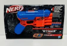Image of Nerf Alpha Strike Fang QS-4 blue Dart Blaster with 10 Darts Brand New Hasbro