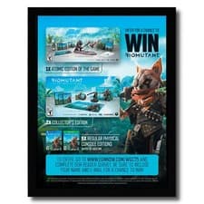 Image of 2021 Biomutant Framed Print Ad/Poster PS4 PS5 Xbox One/Series X Game Promo Art