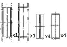 Image of FAI BM1055-STD CRANKSHAFT BEARING FOR MERCEDES SAME DAY DISPATCH