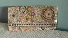 Image of ACCESSORIZE SEQUINNED EVENING CLUTCH BAG with INSIDE POCKET NEW with BOX