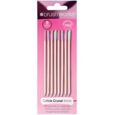 Image of BRUSHWORKS Cuticle Crystal Sticks for Effortless Manicures and Pedicure *8 PACK*