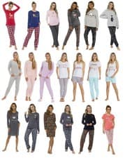 Image of Ladies Womens Nightwear Range NEW Pyjama Set Pj's Nightdress Nightie Loungewear