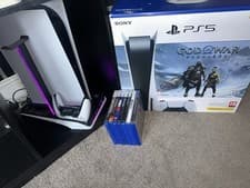 Image of Sony PlayStation 5 (PS5) 825GB Disc Edition Console White Very Good 7 Games inc
