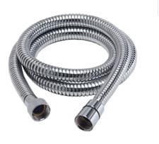 Image of Hi Flow 12 mm Large Bore, 1.5 M long Shower Stainless Steel Quality shiny hose