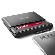 Image of Axagon ADSA-CC USB-C 10Gbps - NVMe M.2 SSD & SATA 2.5/3.5 SSD/HDD CLONE MASTER 2