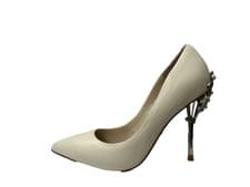 Image of Moda in Pelle Ilari Ivory Leather Pumps WOMENS UK 4 EU 37 REF M538-