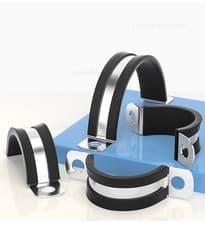 Image of Saddle Clip Bridge Clamp Brackets Pipe Fixing Clips Stainless Steel 6mm - 80mm