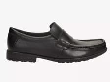 Image of Clarks Youths Junior Corris Step School Shoes G Fit Black Leather Size UK 4.5