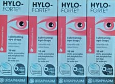 Image of 4 x Packs Hylo-Forte 10 ml Lubricating Eye Drops. Free Postage. Use By 31.01.28