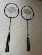 Image of Carlton Airblade Smash Badminton Rackets (Pair) – Carbon Graphite – Excellent Co