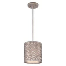 Image of 1 Bulb Ceiling Pendant Light Fitting Old Silver LED E27 100W Bulb