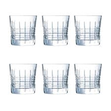 Image of Tumbler Glass Set of 6 Old Fashioned Cristal d Arques Crystal Glass 270ml Clear