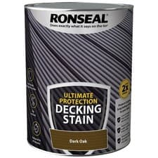 Image of Ronseal Ultimate Protection Decking Stain Dark Oak 5 litre