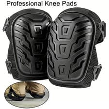 Image of 1 Pair of Professional Knee Pads-Thick Gel Cushion Double Straps & Adjustable