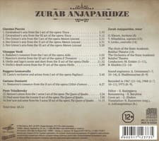 Image of ZURAB ANJAPARIDZE ARIAS AND SCENES FROM OPERAS NEW CD