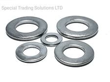 Image of M4 M5 M6 M8 M10 M12 M16 FORM A FLAT WASHERS STAINLESS STEEL