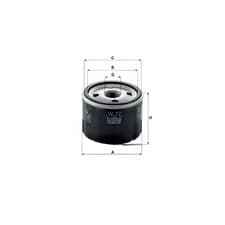 Image of MANN W77 Oil Filter Fits Fiat Cinquecento Maserati Ghibli Renault 12 15 4