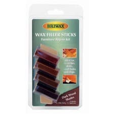 Image of Briwax BWSWSDK Wax Filler Sticks Dark Wood Shades (Pack 4)