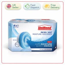 Image of Unibond Aero 360° Pack of 4x 450G Tablets Moisture Absorber-Neutral Refills UK