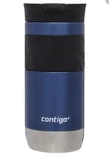 Image of Contigo Byron Blue Travel Mug SnapSeal Vacuum Insulated Flask, Hot or Cold 470ml