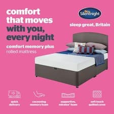 Image of Silentnight Comfort Memory Plus Rolled Foam Mattress King - BRAND NEW WHOLESALE