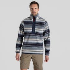 Image of Craghoppers Men's Wilshire Half Zip | Blue Navy Print