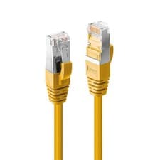 Image of LINDY 3m Cat.6A S/FTP LSZH networking cable, Yellow