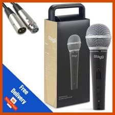 Image of Stagg SDM50 Professional Dynamic Zinc Alloy Microphone With 5m XLR-XLR Cable