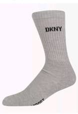 Image of DKNY Men's Radde Socks (Pack of 3) Black, Grey& White Size 7-11