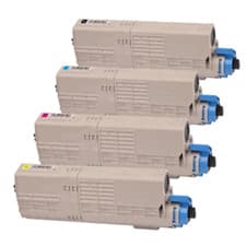 Image of PRINTER LASER TONER CARTRIDGE HC 4 PACK/SET - OKI C532/C532DN/C542DN/MC573/MC563