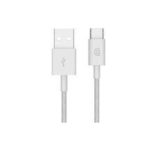 Image of Griffin Braided GP-005-SLV USB A to USB Type-C Male to Male Cable - 1m Silver