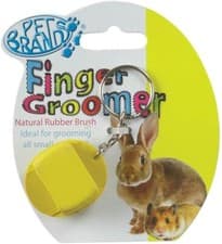 Image of Key Ring Rubber Small Animal Finger Grooming Brush Rabbit Guinea Pig Hamster ETC