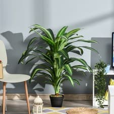 Image of 110cm/3.6FT Artificial Dracaena Plant Realistic Fake Tree Potted Indoor