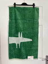 Image of Scion NEW Green & White Mr Fox Hand Towel 50x90cm 100% Cotton BNWT