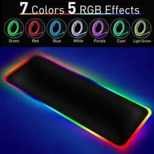Image of 800*300mm Large Rgb Colorful Led Lighting Gaming Mouse Pad Mat Desk Pc Laptop