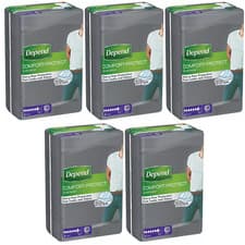 Image of Depend Comfort Protect Incontinence Underwear for Men L/XL 9 Pants - Pack 5