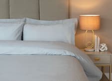 Image of Belledorm OCEAN Plain Dye 200 Thread Count Egyptian Cotton Duvet Cover - DOUBLE