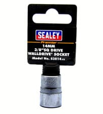 Image of S3814 SEALEY WALLDRIVE® 14MM INDIVIDUAL SOCKET 3/8"Sq DRIVE WORKSHOP GARAGE TOOL