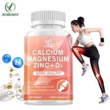 Image of Calcium Magnesium Zinc + Vitamin D3 - Strong for Bone Health Muscle Improvement