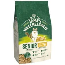 Image of James Wellbeloved Senior Cat Food Turkey & Rice Dry Food Complete Senior Formula